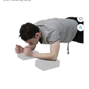 MIND READER Yoga Blocks 2 Gray Blocks